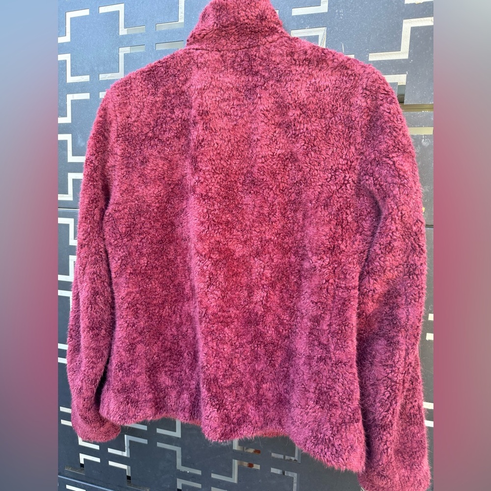 Soft Pendleton Teddy Jacket Burgundy/Maroon Women… - image 2